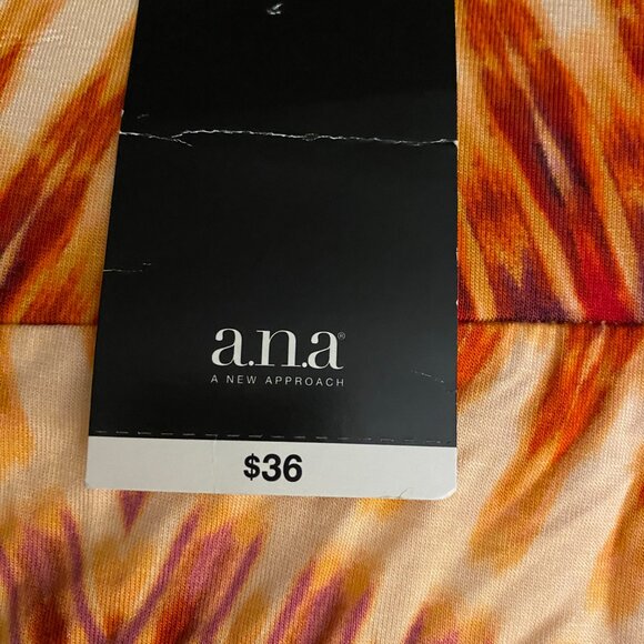 🍂ANA Women Orange Maroon Maxi Boho Bohemian Chevon‎ Print Casual Maxi Skirt | XL - Picture 3 of 9